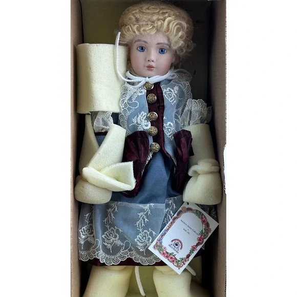 KAIS Dolls American Artists Collection Hailey‎ Porcelain Doll Blue